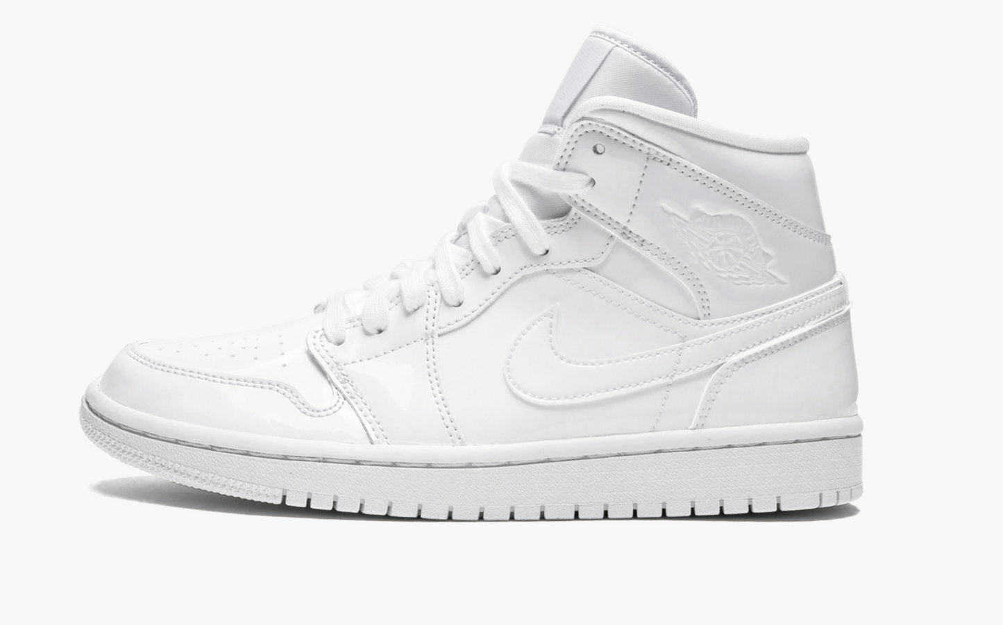 WMNS Air Jordan 1 Mid “Triple White Patent Leather” - whatever on