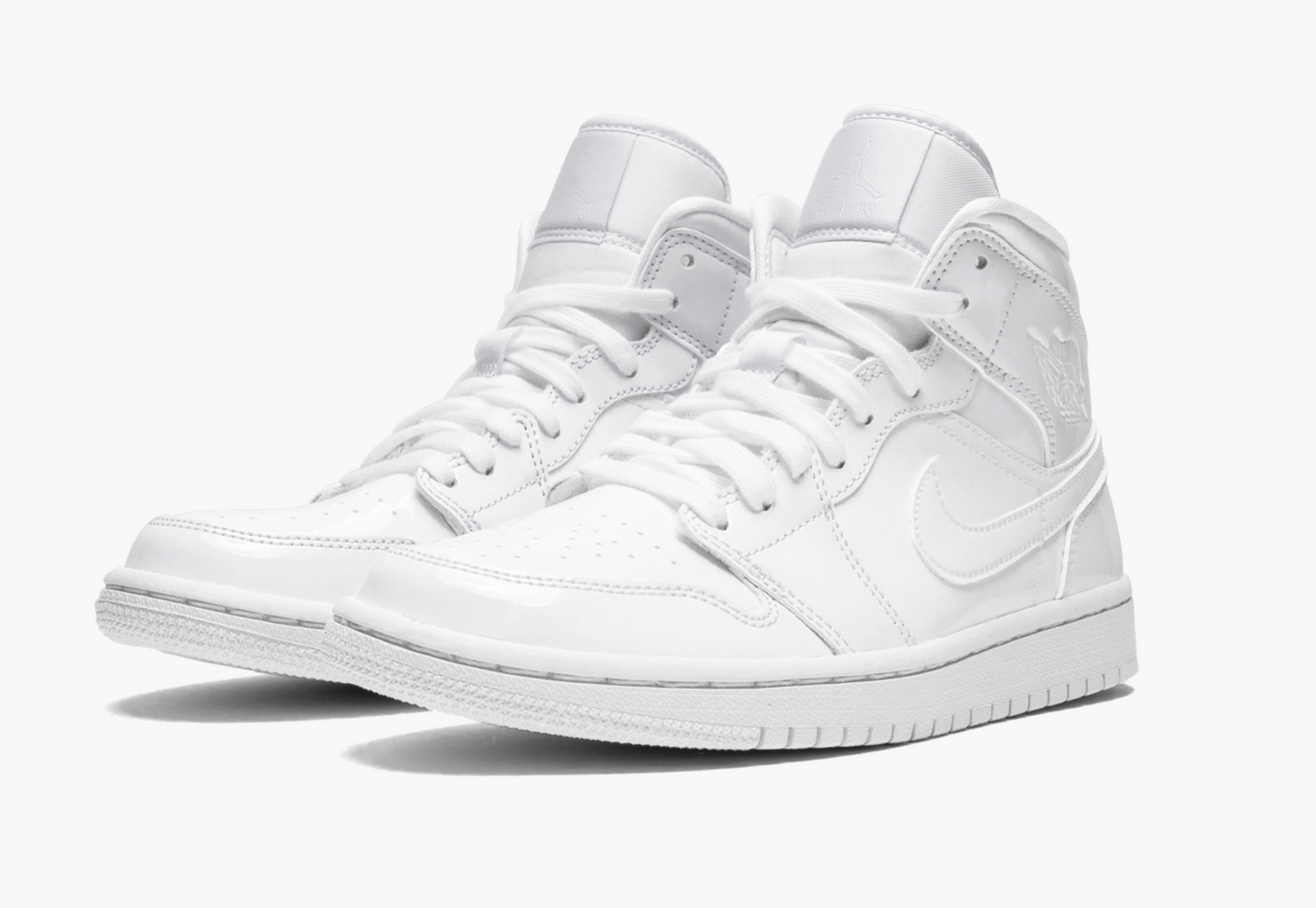 WMNS Air Jordan 1 Mid “Triple White Patent Leather” - whatever on