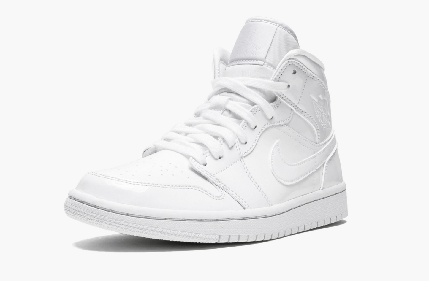 WMNS Air Jordan 1 Mid “Triple White Patent Leather” - whatever on