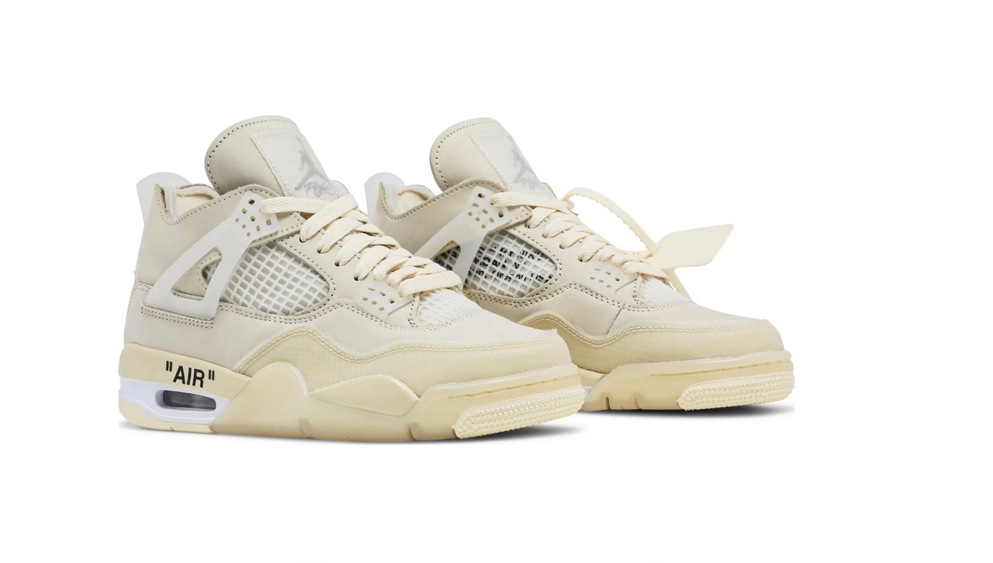 Off-White x Air Jordan 4 'Sail'