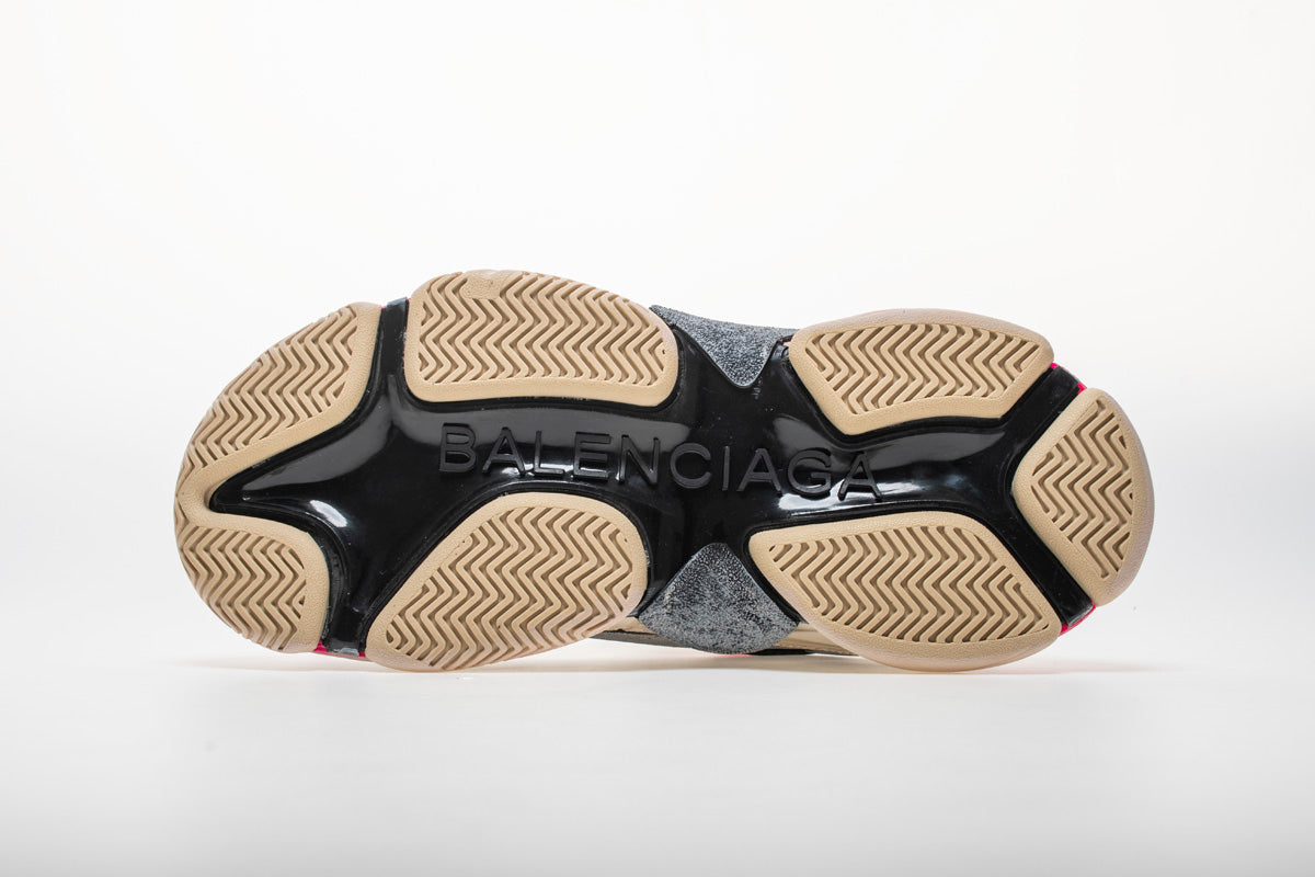 Triple s pink and black solid sole - whatever on