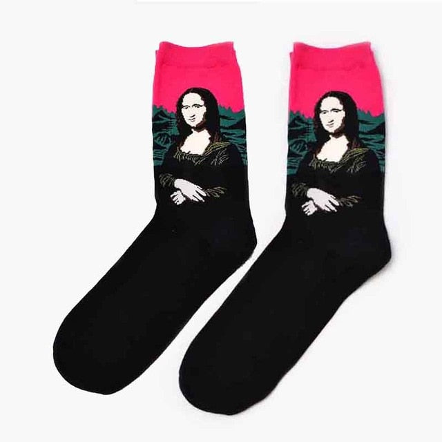 Retro World Famous Painting Socks - whatever on