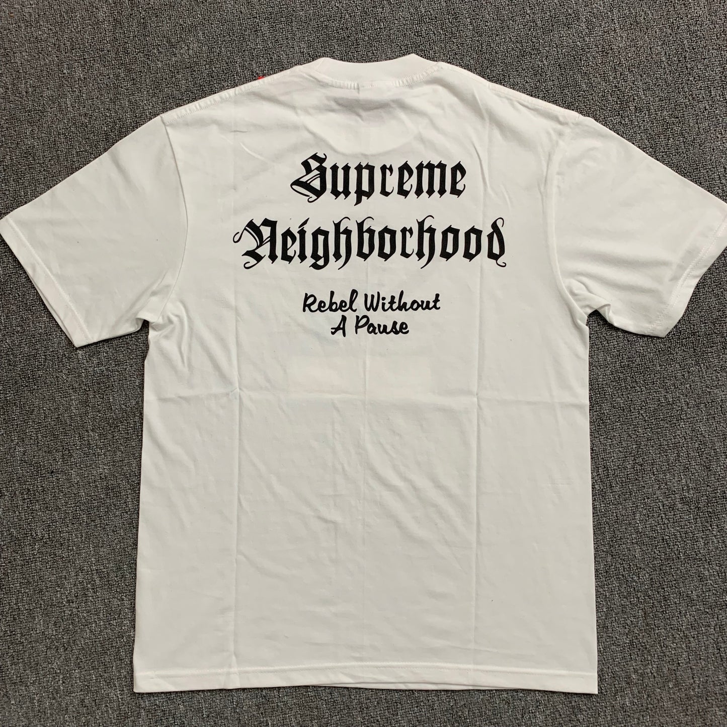Box Sup x Neighborhood 06FW Skull Box Logo Tee - whatever on 