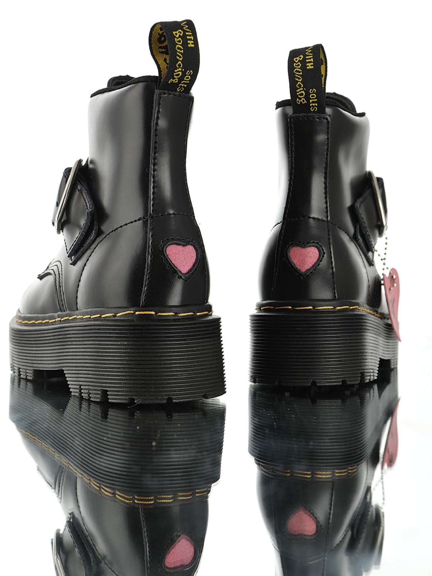 Lazy Oaf Buckle Boots - whatever on 