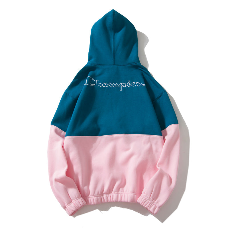 C Two Colours Hoodie - whatever on 