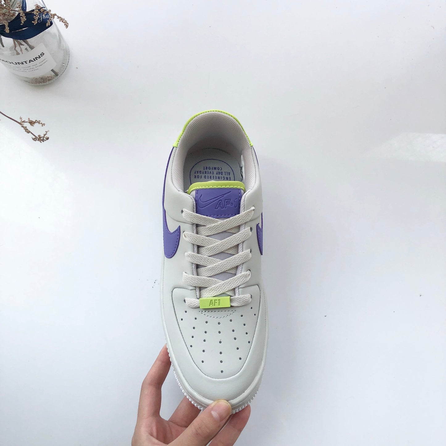 Air Force 1 SAGE LOW LX Purple - whatever on 