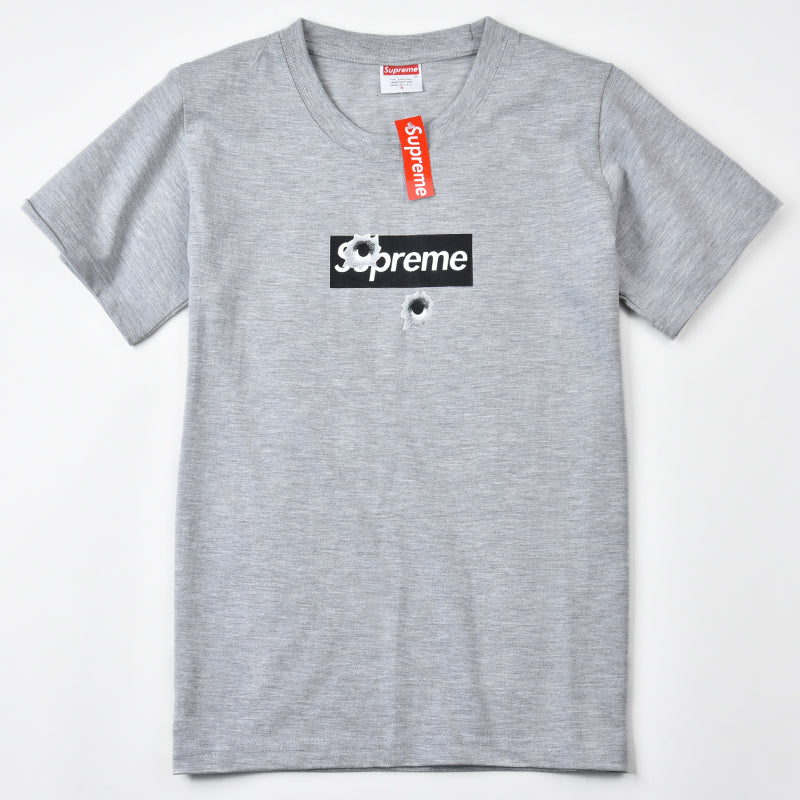 Sup Box Logo Bullet Hole Short Sleeve Tee - whatever on 