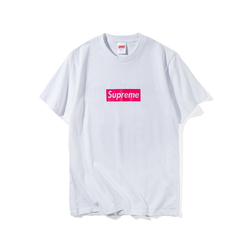 Pink Box Logo T-Shirt - whatever on 