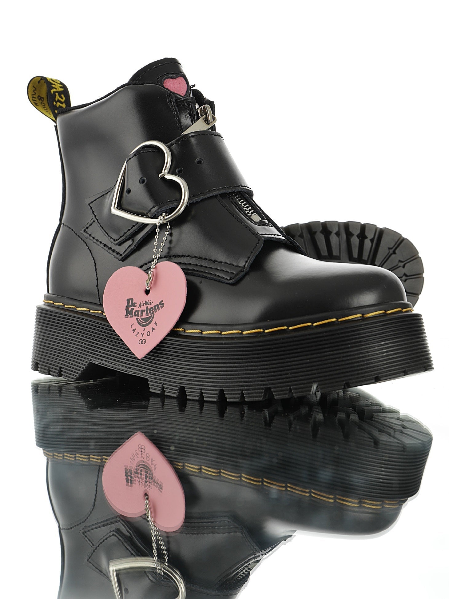 Lazy Oaf Buckle Boots - whatever on 