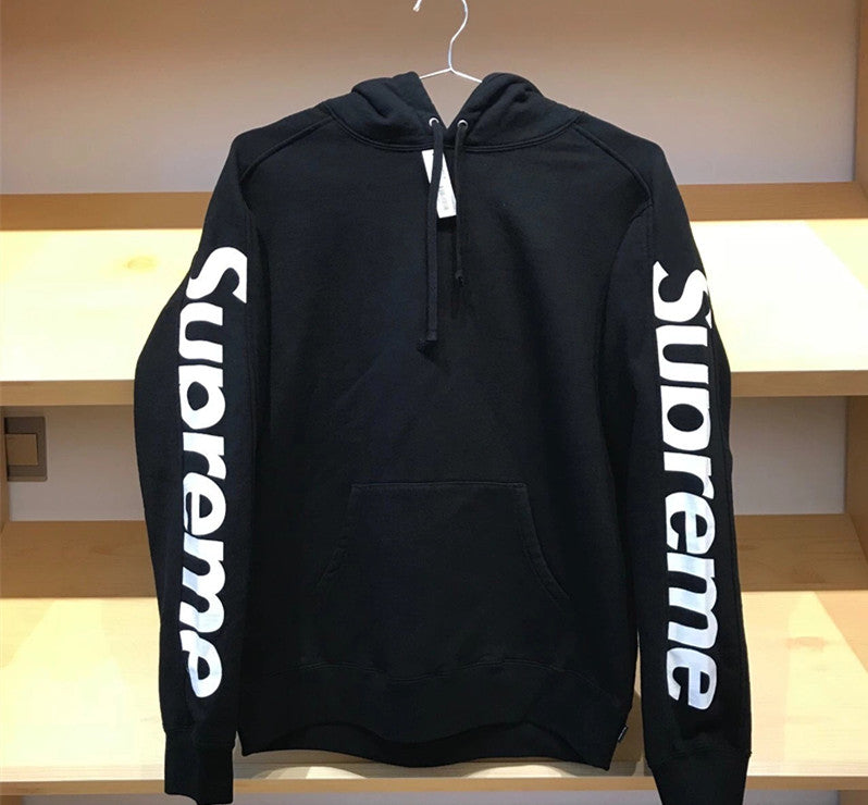 18 SS Letters Sleeve Hoodie - whatever on 