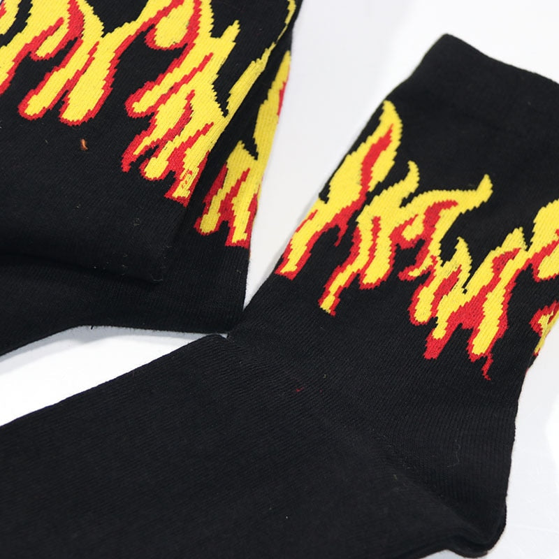 On Fire Crew Socks - whatever on 