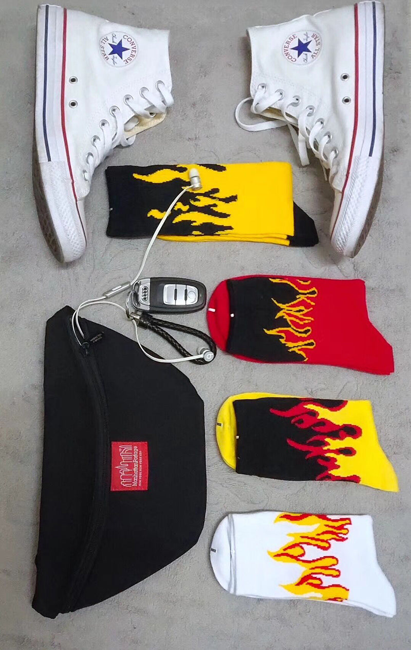 On Fire Crew Socks - whatever on 