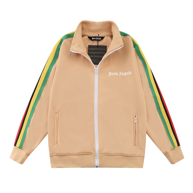 Rainbow striped tracksuit