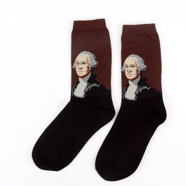 Retro World Famous Painting Socks - whatever on 