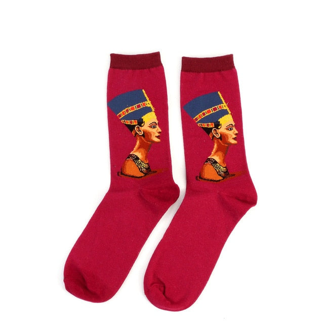 Retro World Famous Painting Socks - whatever on 